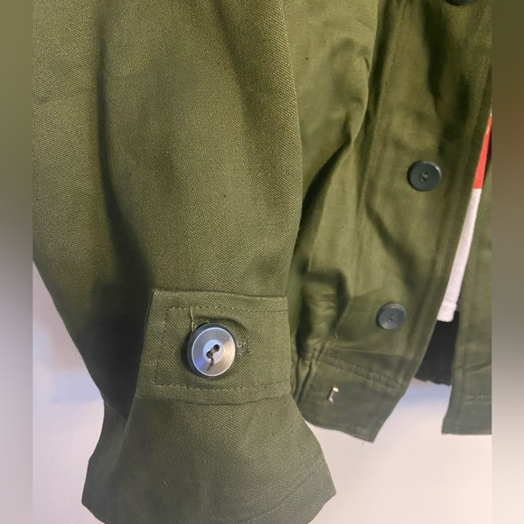 Green Military bomber jacket NWOT - Picture 10 of 13